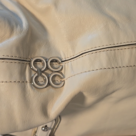 Coach Cream Leather Hobo Bag-used